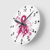 Horloge Ronde Ruban à balayage à myélome multiple (Angle)