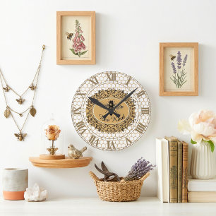Horloge Ronde Ruche de miel gentille