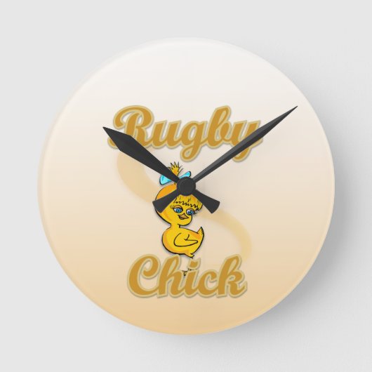 Horloge Ronde Rugby à XV (Recto)