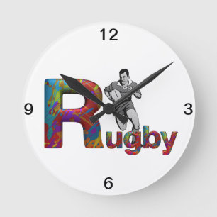 Horloge Ronde Rugby SUPÉRIEUR