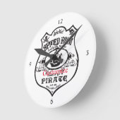 Horloge Ronde Rum épicé Pirate Boisson Thunder_Cove (Angle)