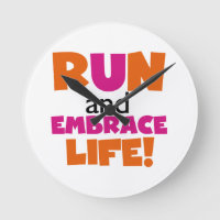 Run and Embrassez Life Orange Pink