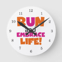 Run and Embrassez Life Orange Pink