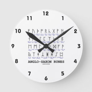Horloge Ronde Runes anglo-saxonnes (cryptographie de