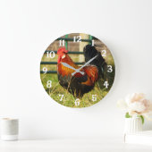 Horloge ronde Russe Rooster (Maison)