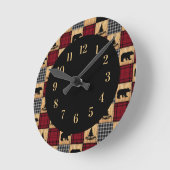 Horloge Ronde Rustic Buffalo (Angle)