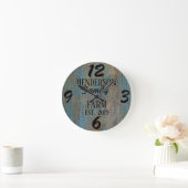Horloge Ronde Rustic Farmhouse (Maison)