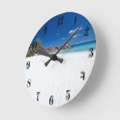 Horloge Ronde Sables blancs (Angle)