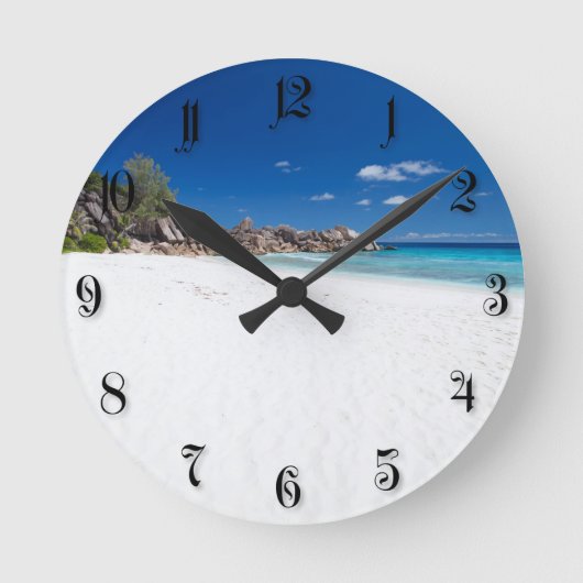 Horloge Ronde Sables blancs (Recto)