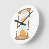 Horloge Ronde Sablier (Angle)