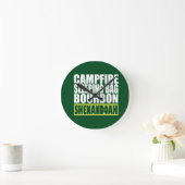 Horloge Ronde Sac couché de feu de camp Bourbon Shenandoah (Maison)