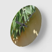 Horloge Ronde Sage frais coupé (Angle)