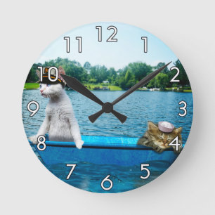 Horloge Ronde Sailor Cats