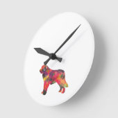 Horloge Ronde Saint Bernard Geo Silhouette Multi (Angle)
