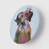 Horloge Ronde Saint Bernard Hippie (Angle)