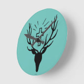 Horloge Ronde Saint Hubert's Stag (Angle)