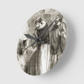 Horloge Ronde Saint Patrick marquant le bouclier de Connal avec (Angle)