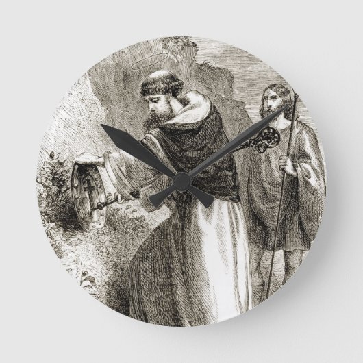 Horloge Ronde Saint Patrick marquant le bouclier de Connal avec (Recto)