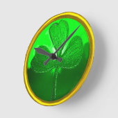 HORLOGE RONDE SAINT PATRICK'S CELTIC HEART, SHAMROCK (Angle)