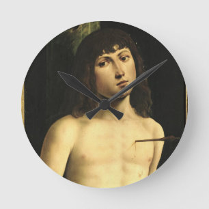 Horloge Ronde Saint SebastiAn, c.1490s (tempera sur le panneau)