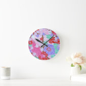 Horloge Ronde Sakura Pattern (Maison)