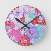 Horloge Ronde Sakura Pattern (Recto)