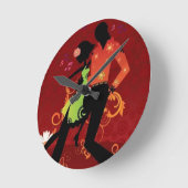 Horloge Ronde Salsa dance (Angle)