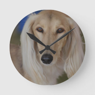 Horloge Ronde Saluki doux