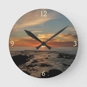 Horloge Ronde San Diego Sunset II California Seascape