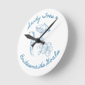 Horloge Ronde Sandy Toe & Bridesmaids Goals Enterrement de vie d (Angle)