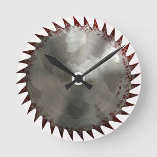 Horloge Ronde Sanglant scie la lame