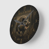 Horloge Ronde Sanglier (Angle)