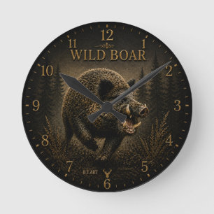 Horloge Ronde Sanglier