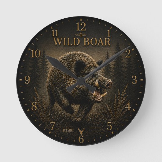 Horloge Ronde Sanglier (Recto)