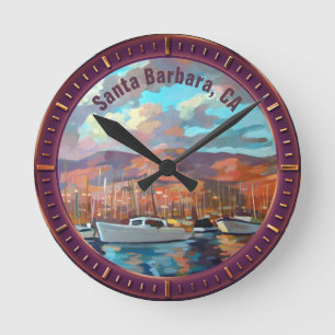 Horloge Ronde Santa Barbara California Round Clock
