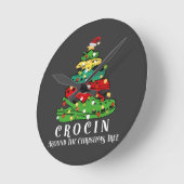 Horloge Ronde sapin de Noël (Angle)