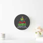 Horloge Ronde sapin de Noël (Maison)
