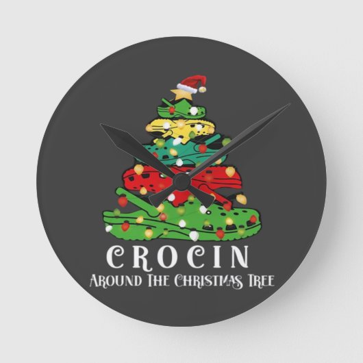 Horloge Ronde sapin de Noël (Recto)
