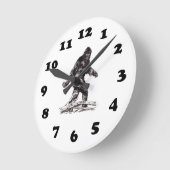Horloge Ronde Sasquatch Bigfoot (Angle)