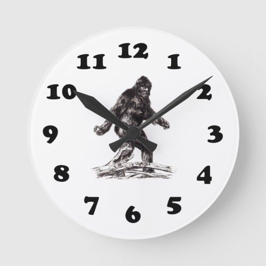 Horloge Ronde Sasquatch Bigfoot (Recto)