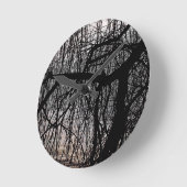 HORLOGE RONDE SAULES PLEURANTS (Angle)