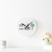 Horloge Ronde Sauvez les abeilles, Plante plus d'arbres! (Maison)