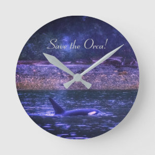 Horloge Ronde Save the Orca