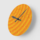 Horloge Ronde Scales de dragon orange (Angle)