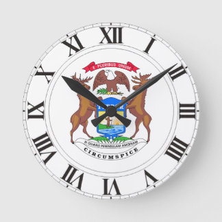 Horloge Ronde Sceau de l'État du Michigan
