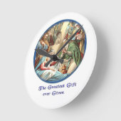 Horloge Ronde Scène de Nativity (Angle)