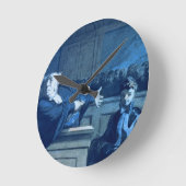 Horloge Ronde Scène devant un tribunal (w/c) (Angle)