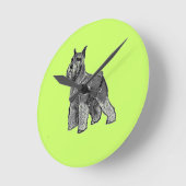 Horloge Ronde Schnauzer (Angle)