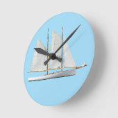 Horloge Ronde Schooner (Angle)