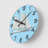 Horloge Ronde Schooner (Angle)